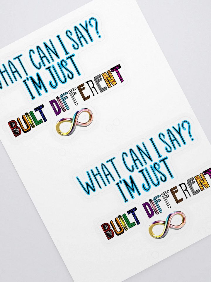 Built Different Stickers product image (2)