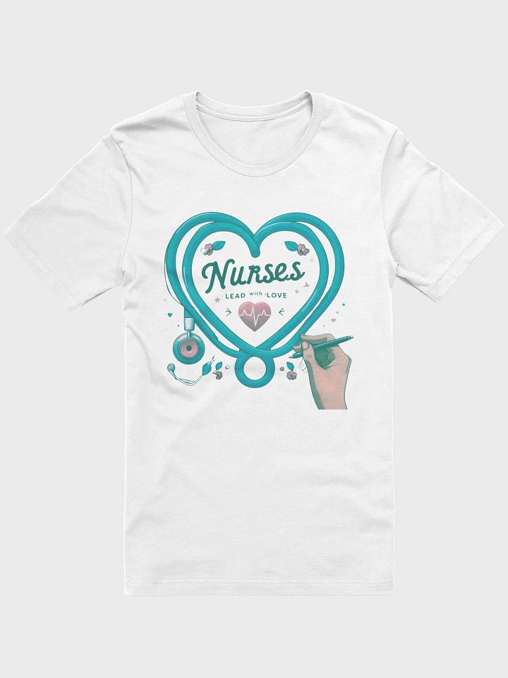 Heartfelt Nurses Lead with Love T-Shirt product image (4)