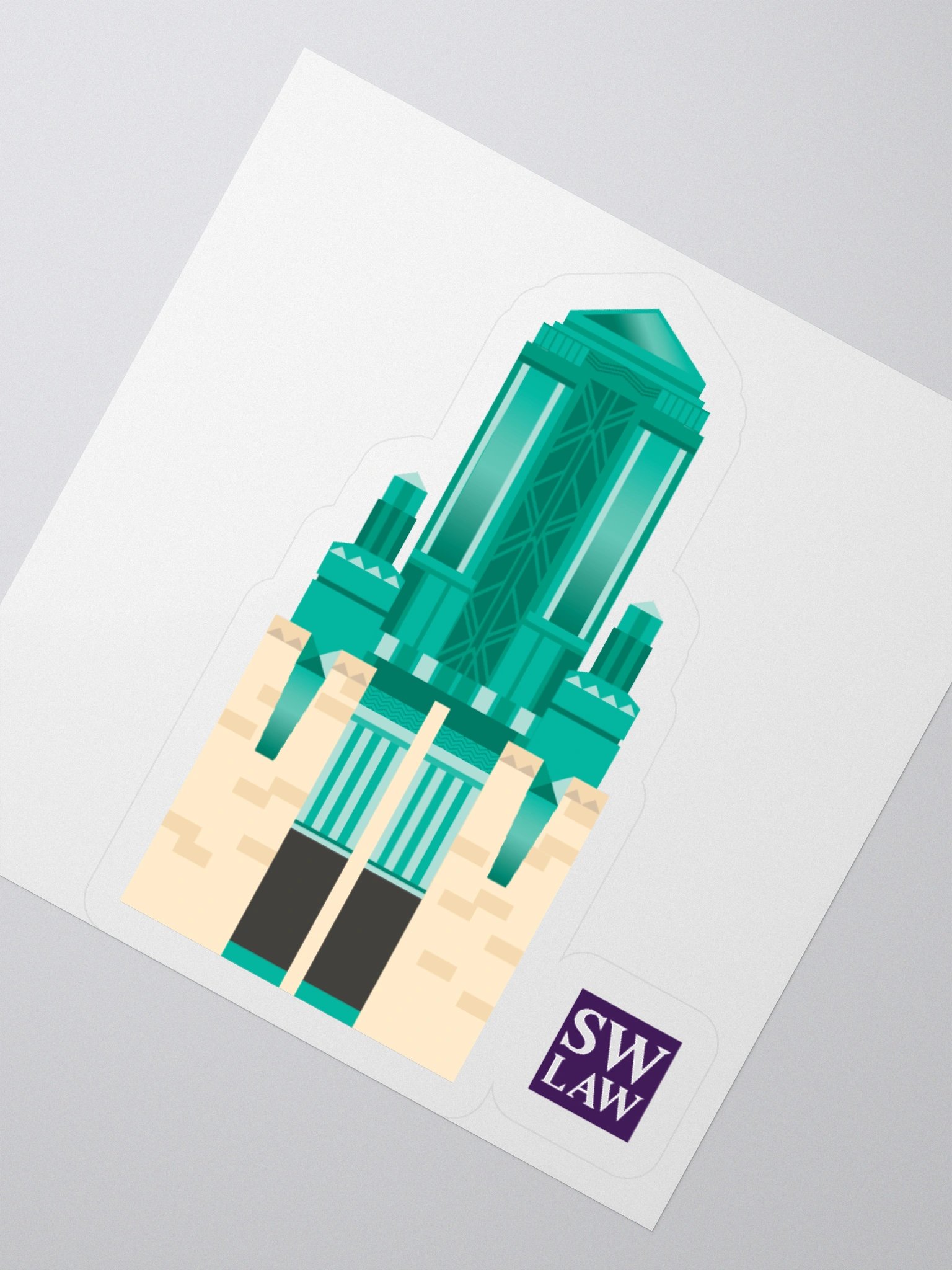 BW Tower Illustration- Sticker product image (5)