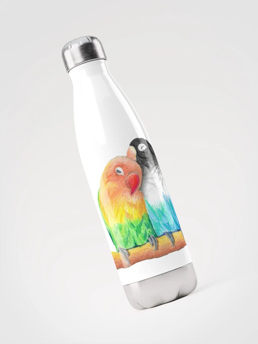 Lovebirds Drawing Water Bottle product image (3)