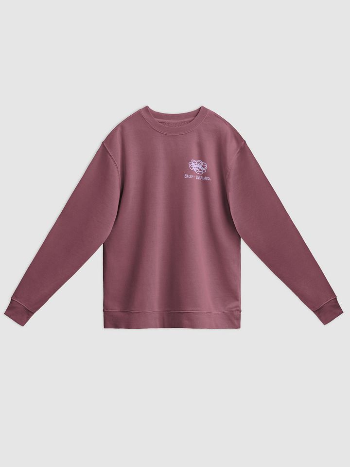 BUSY-BRAINED (sm. lavender design) printed pigment crewneck product image (11)