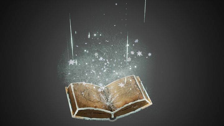 New Digital PrEnchanting Floating Ice Book Effect in Unreal Engine 5.5 Niagara 👉 Traileroduct product image (1)