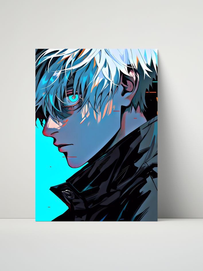 Ken Kaneki 8"x10" Metal Print – The Masked Ghoul's Gaze product image (1)
