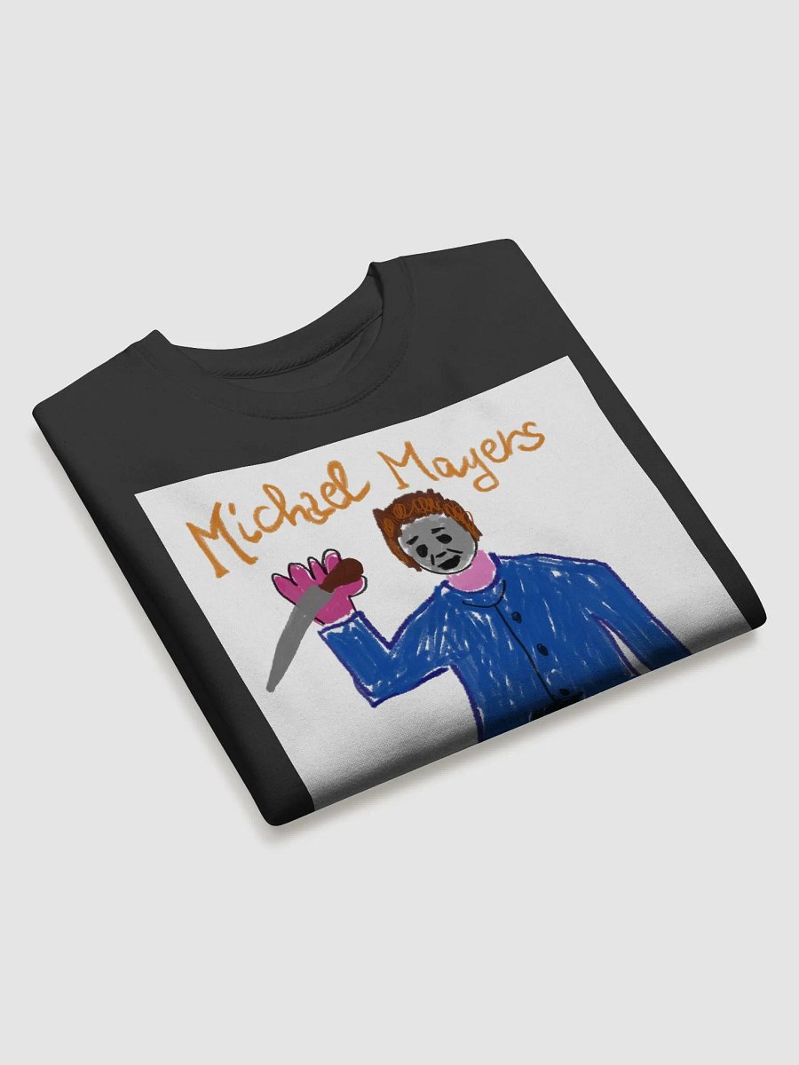 🔪 "MAYERS" CreepyKids Unisex Sweater Horror Halloween Slasher Art Print 🔥 product image (3)