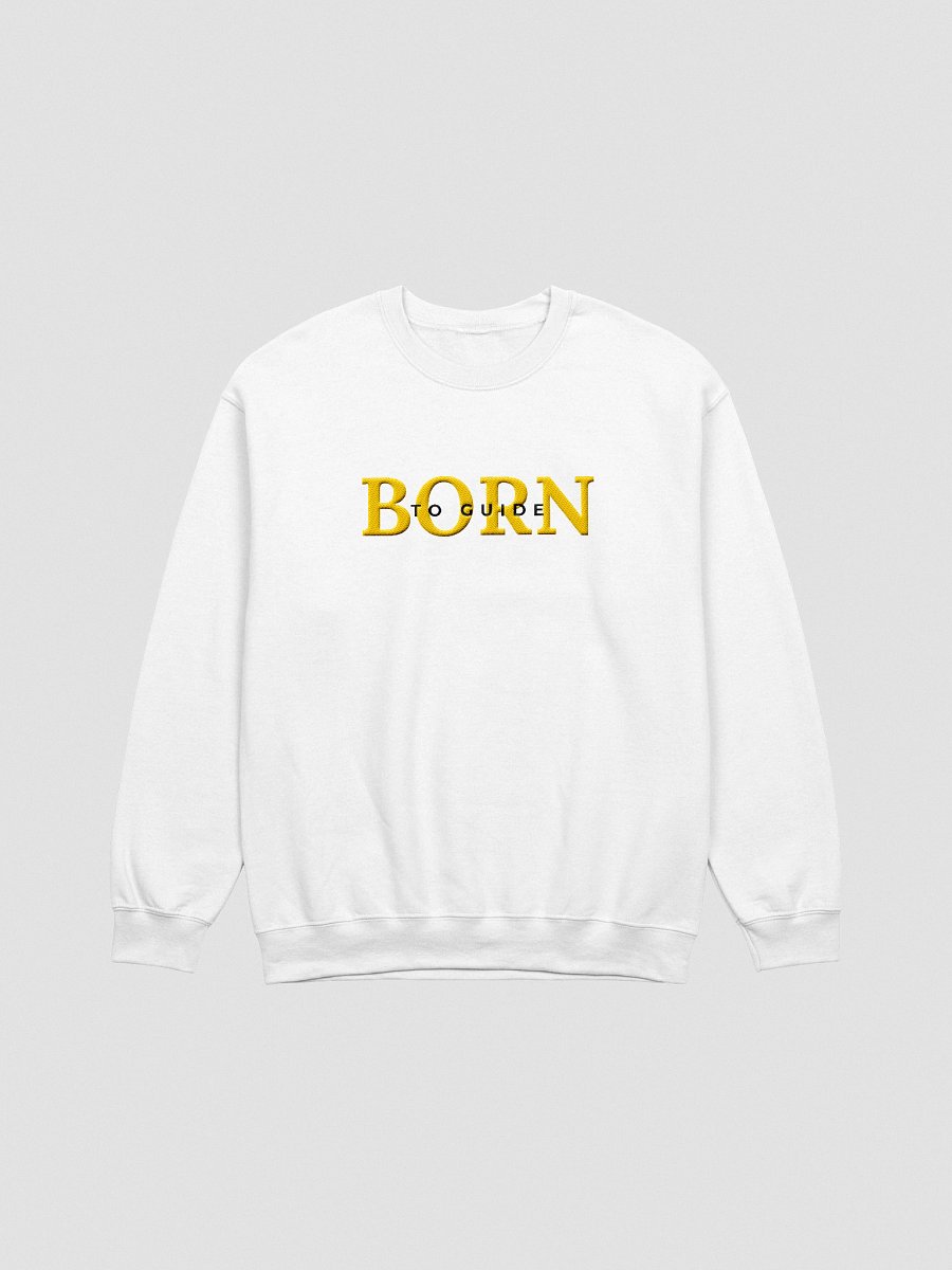 Born to Guide Projector Embroidered Sweatshirt (Yellow) product image (5)