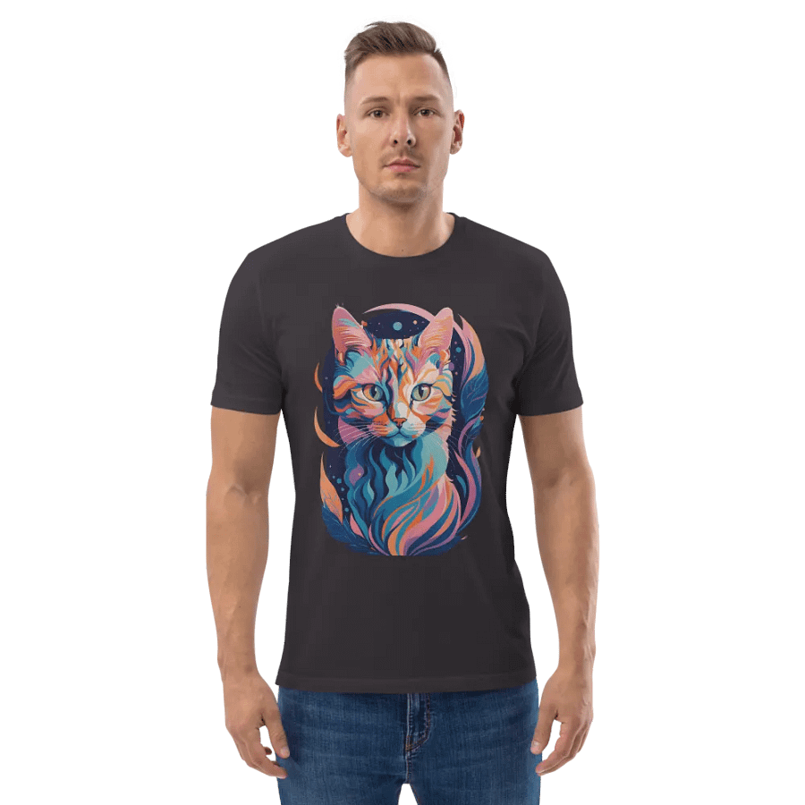 Cosmic Cat Dreams Organic T-Shirt product image (18)