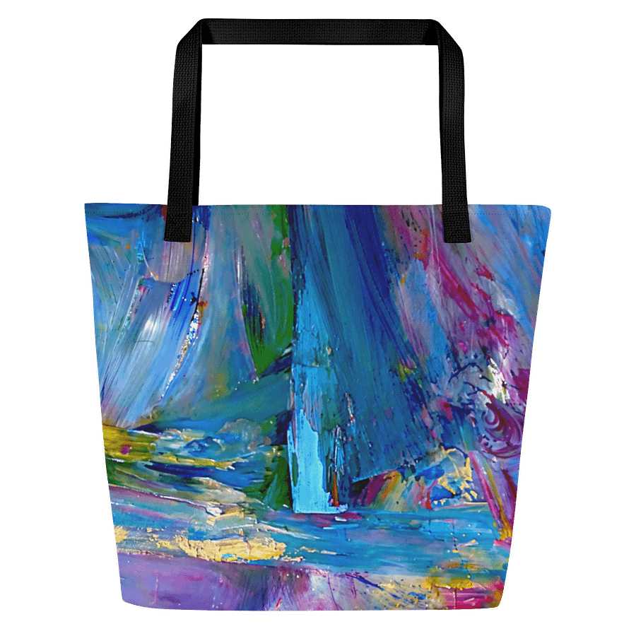 Vibrant Abstract 97 All-Over Tote Bag with Pocket product image (7)