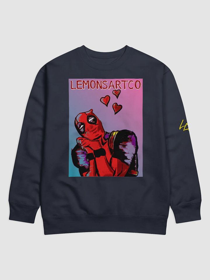 Redpool Hearts Blue2Pink Sweatshirt product image (6)