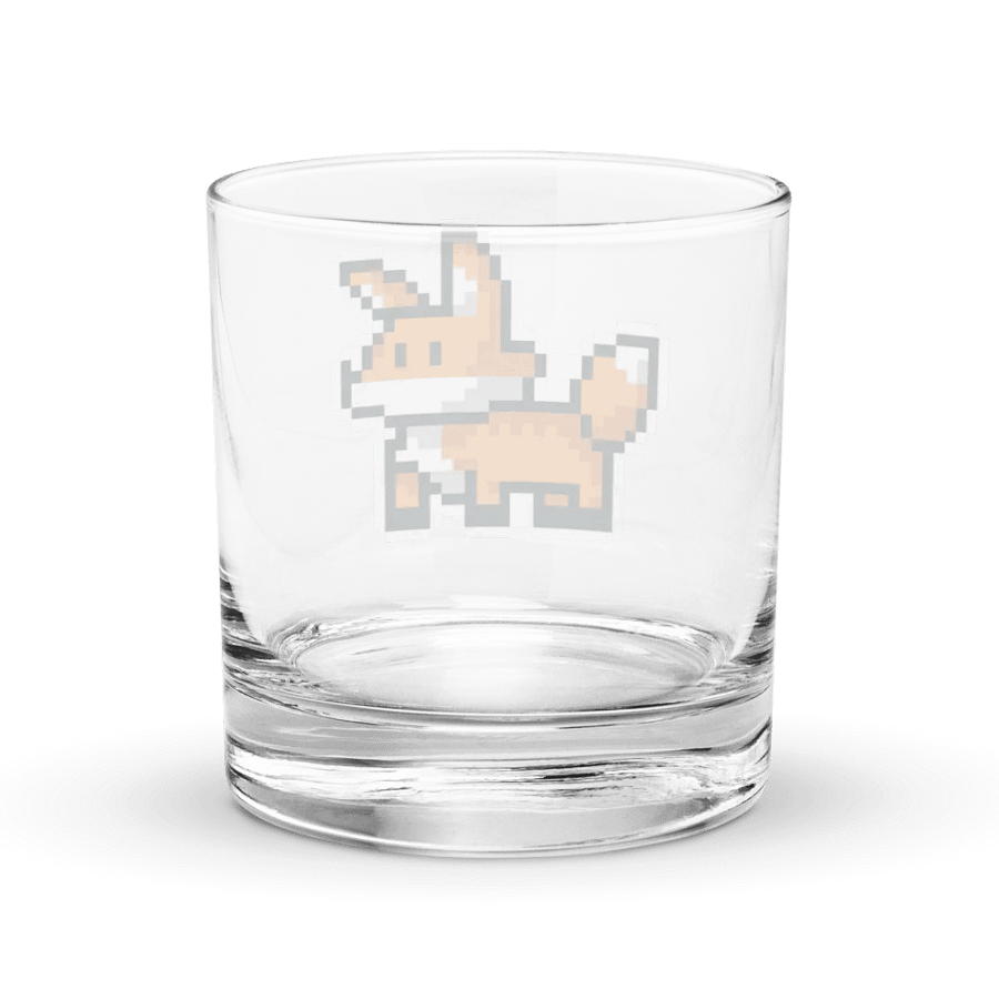 Pixel Fox Rocks Glass product image (4)