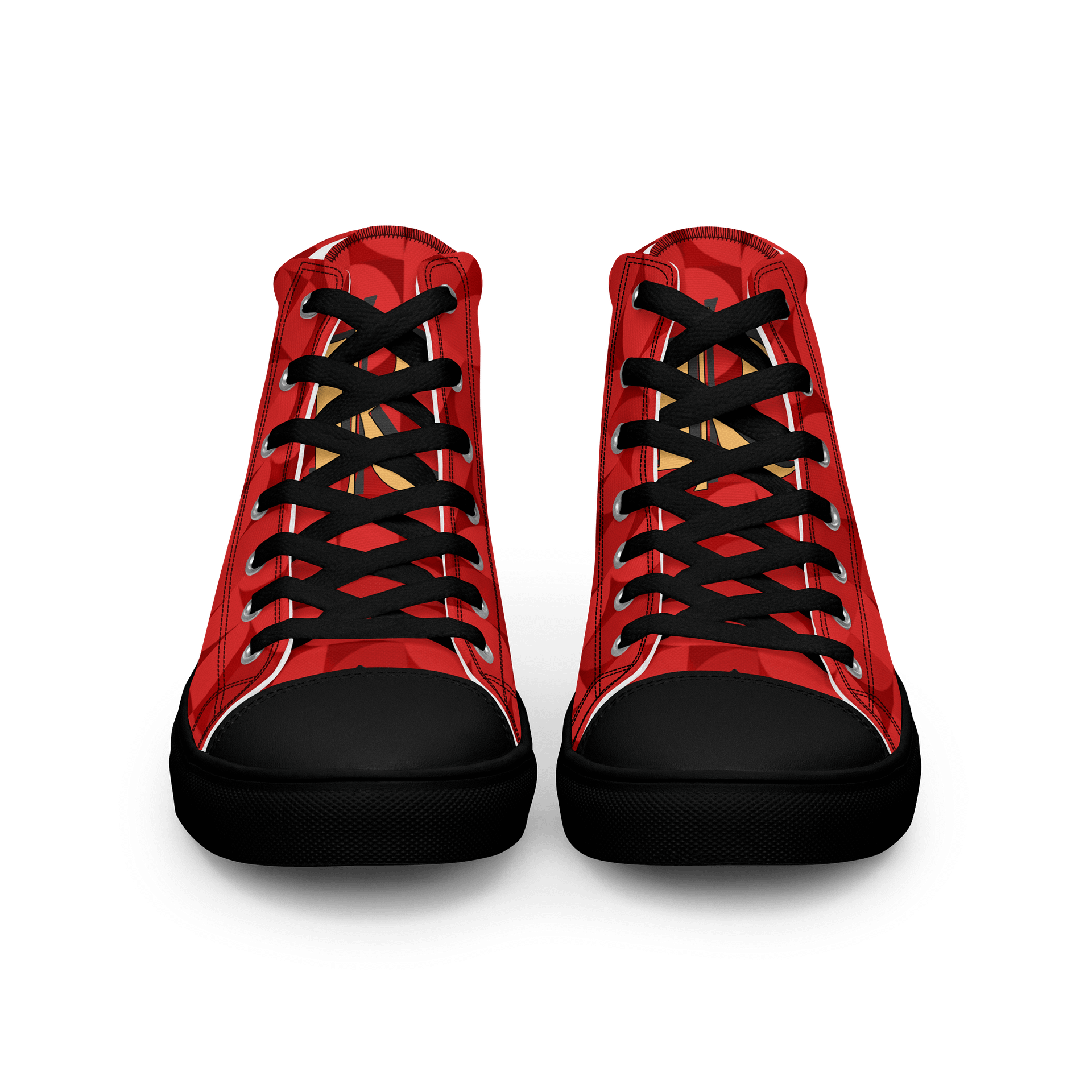 (Red WAIFU) K Women's High Top Canvas Shoes product image (3)
