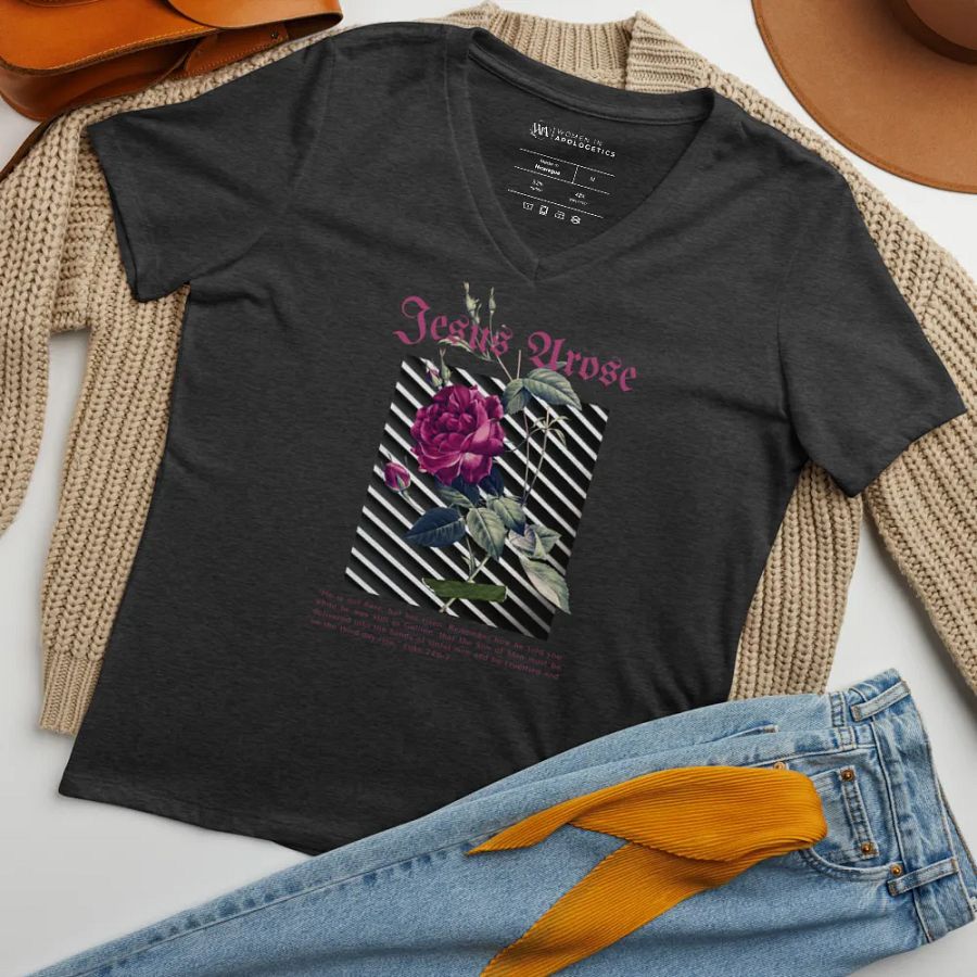 Jesus Arose V-Neck T-Shirt product image (6)