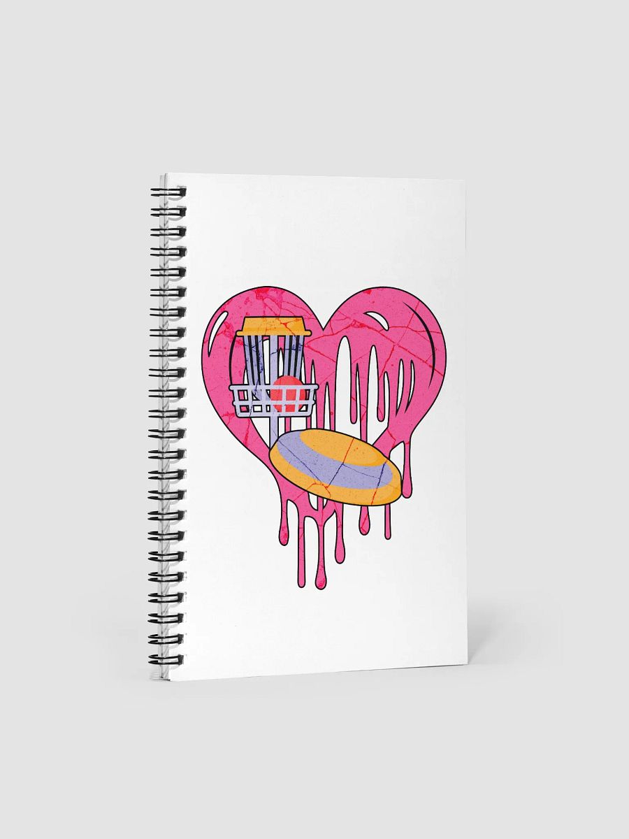 Heart Disc Golf of the Game Spiral Notebook product image (2)