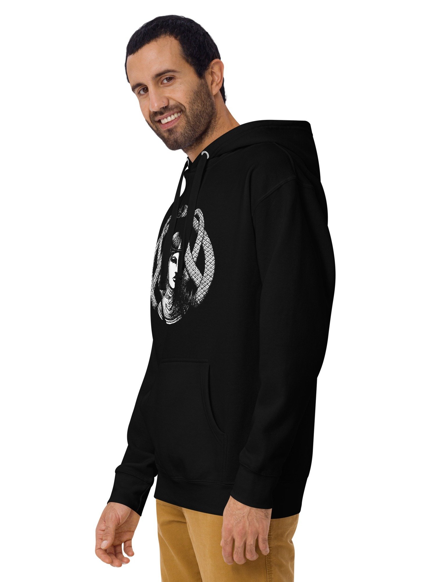 Hel in Black Unisex Hoodie Front & Back 2 in 1 Print product image (5)