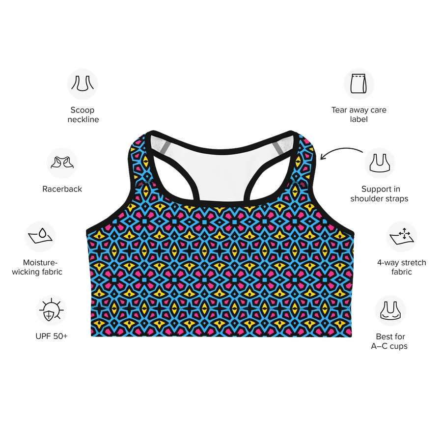 Pan Abstract (2) - Sports Bra product image (7)