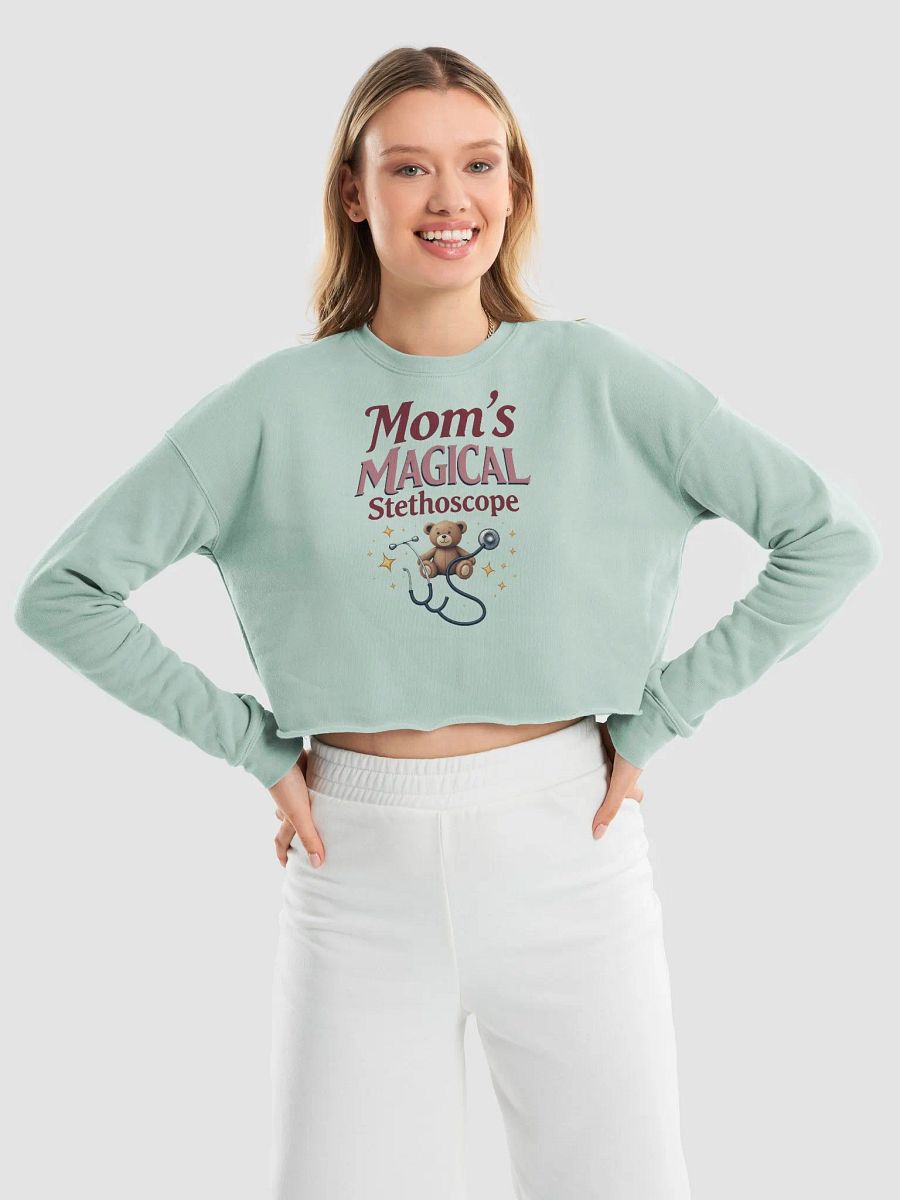 Mom's Magical Stethoscope Crop Sweatshirt product image (21)