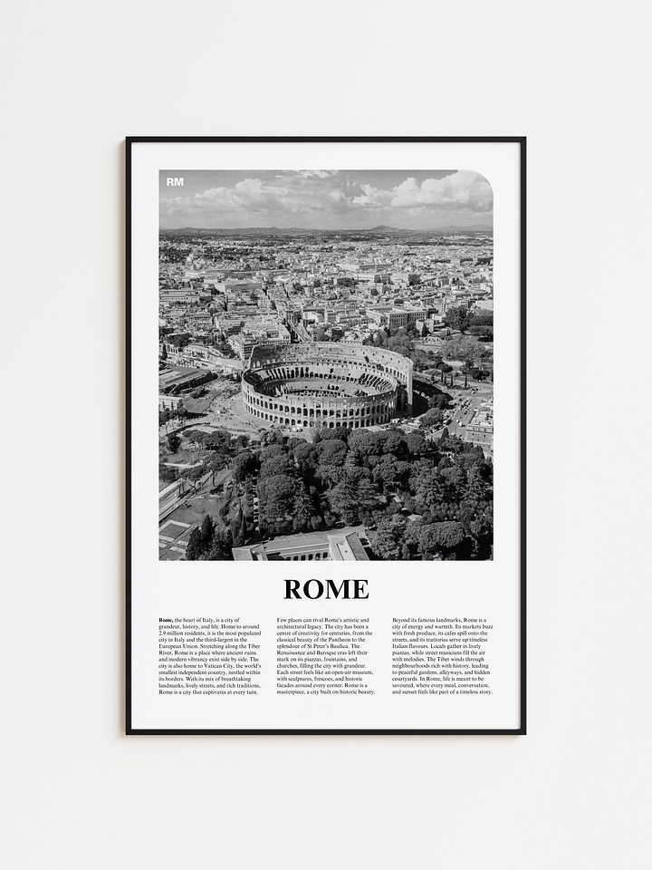 Rome 01 Newspaper Poster product image (1)