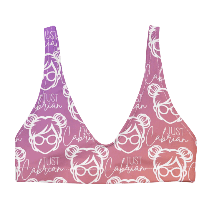 JustCabrian Logo bikini top product image (1)