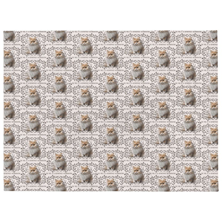 KC, The Vibe Is Deteriorating (floofy cat), Blanket product image (1)