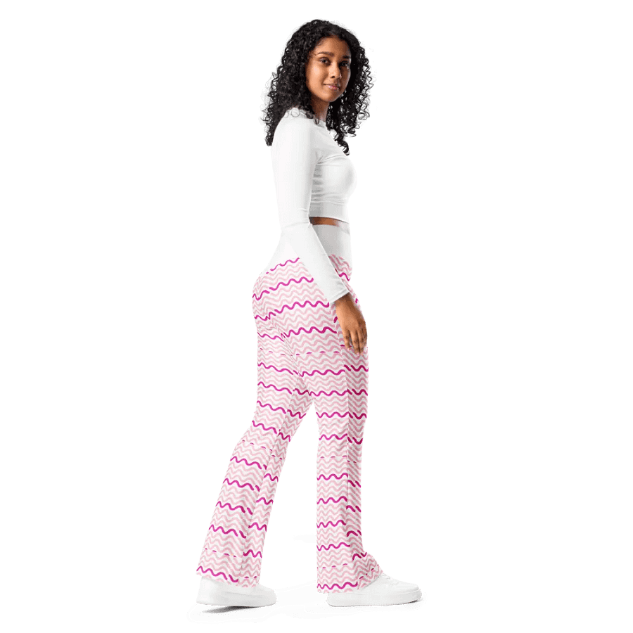 Pink Pattern Flare Pants product image (6)