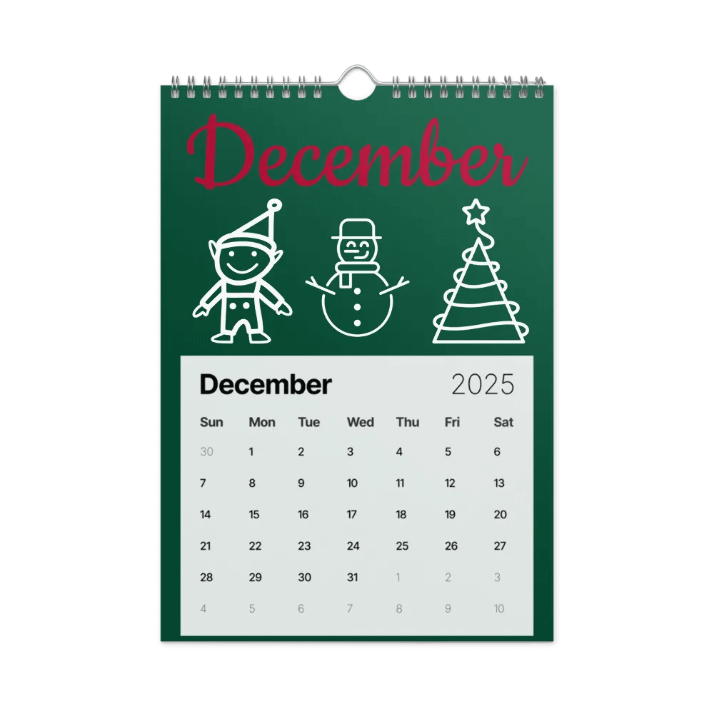 Squiggle 2025: Wall Calendar product image (4)