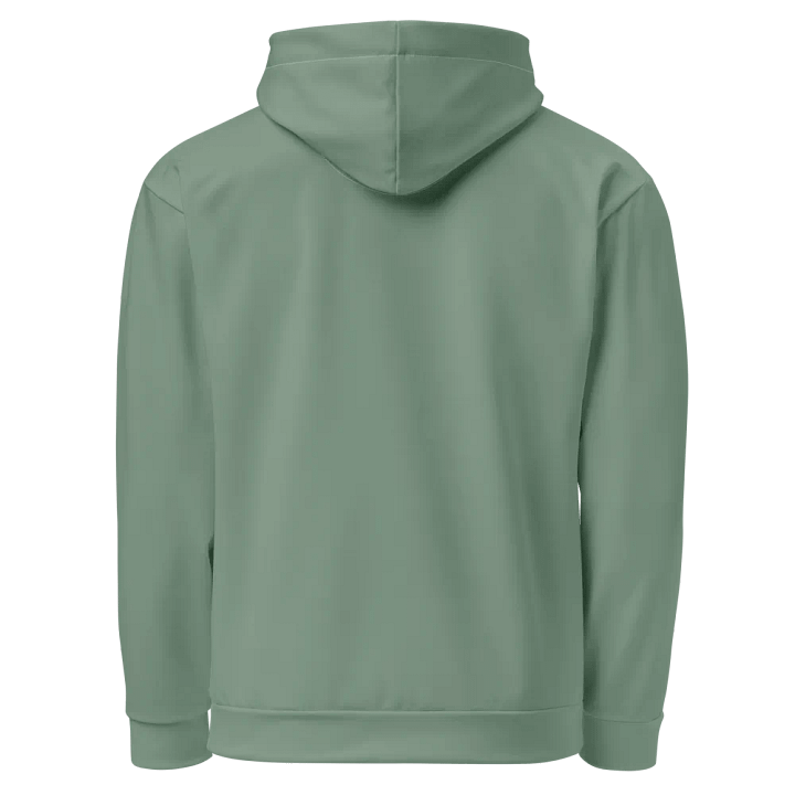 Plain Medium Sage Green Soft Summer Unisex Recycled Polyester Heavyweight Premium Hoodie by Treasure Pie product image (2)