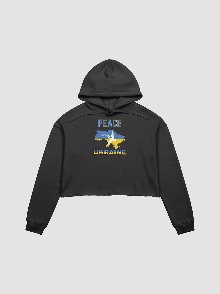 Peace for Ukraine Graphic Crop Hoodie product image (1)