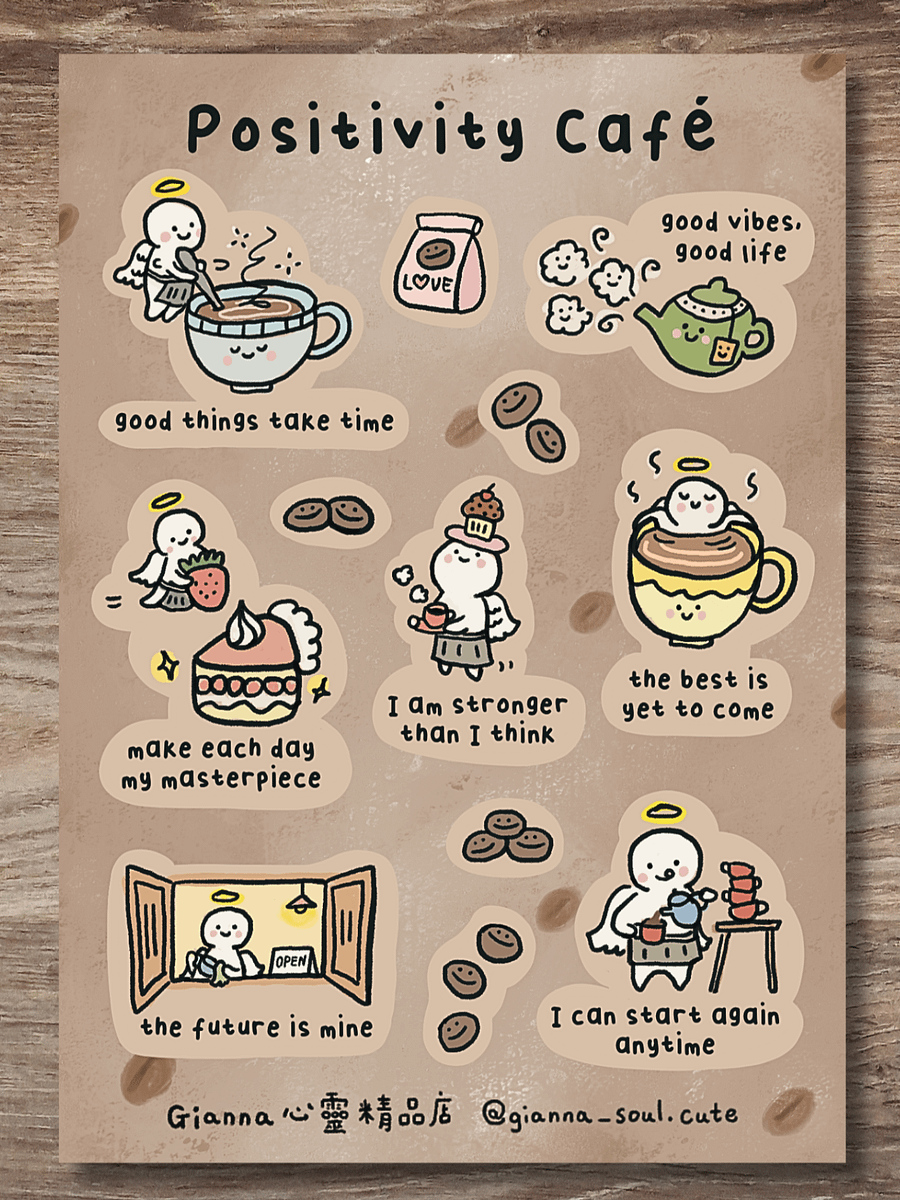 Positivity Cafe | Positivity Sticker Sheet product image (1)