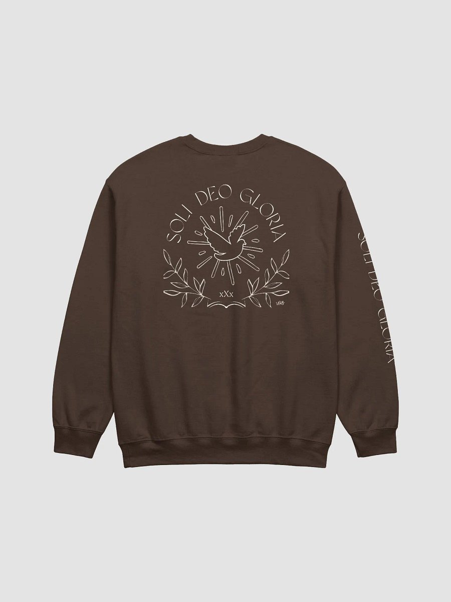 Soli Deo Gloria [Ivory] (Gildan Classic Crewneck Sweatshirt) product image (4)