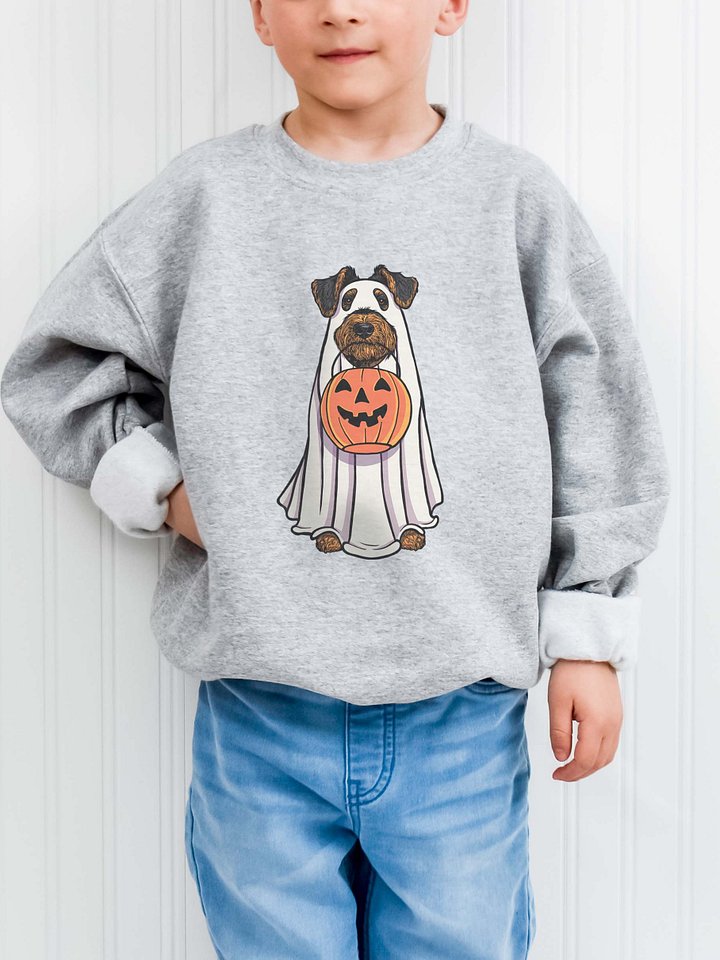 Halloween Airedale Terrier(Black & Tan) Youth Sweatshirt product image (1)