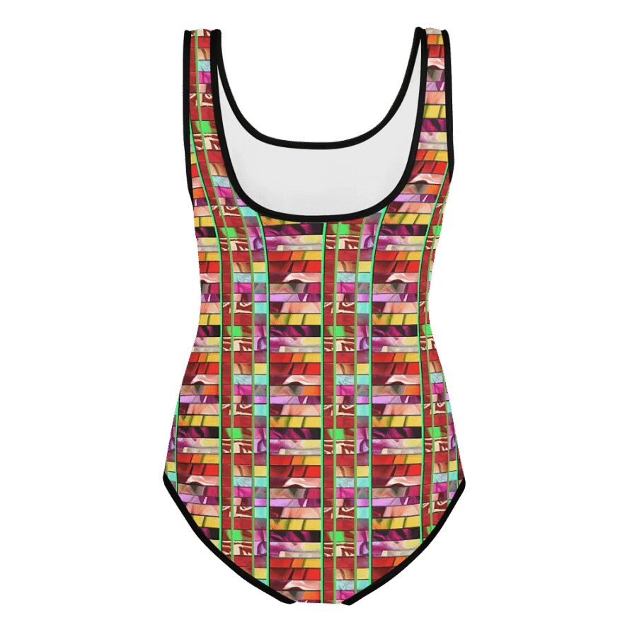 Block Party Fun: All-Over Print Youth Swimsuit product image (8)