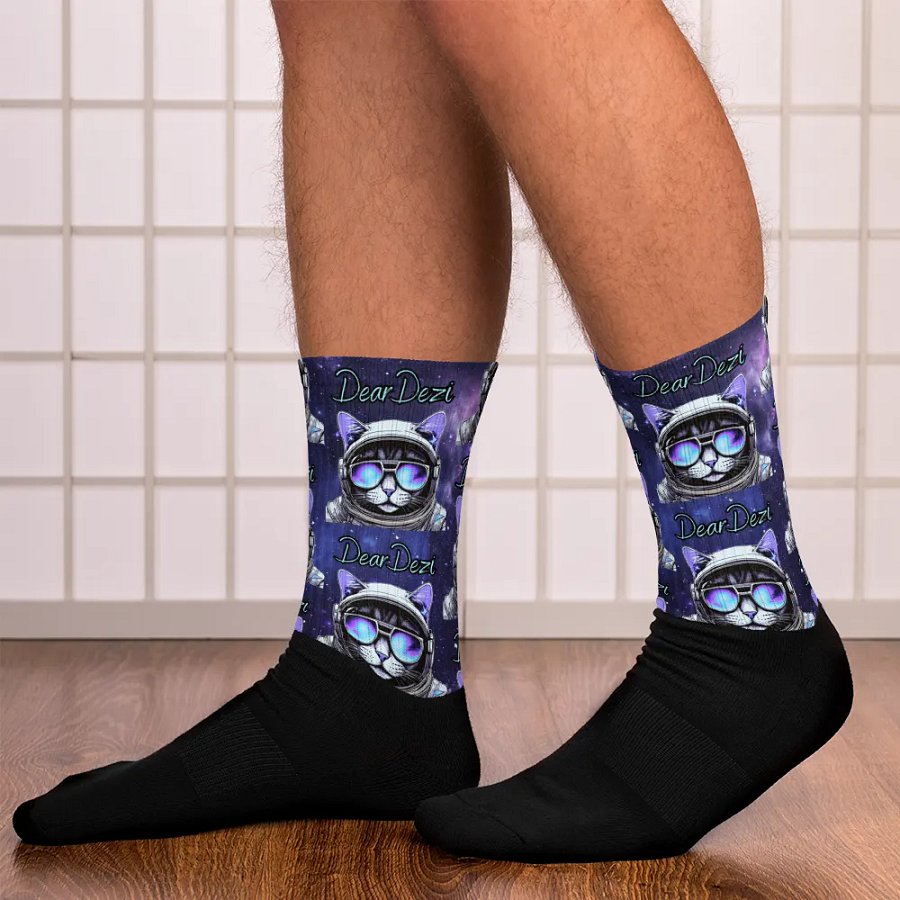 Cosmocat Gamer Socks - in Purrrple product image (1)