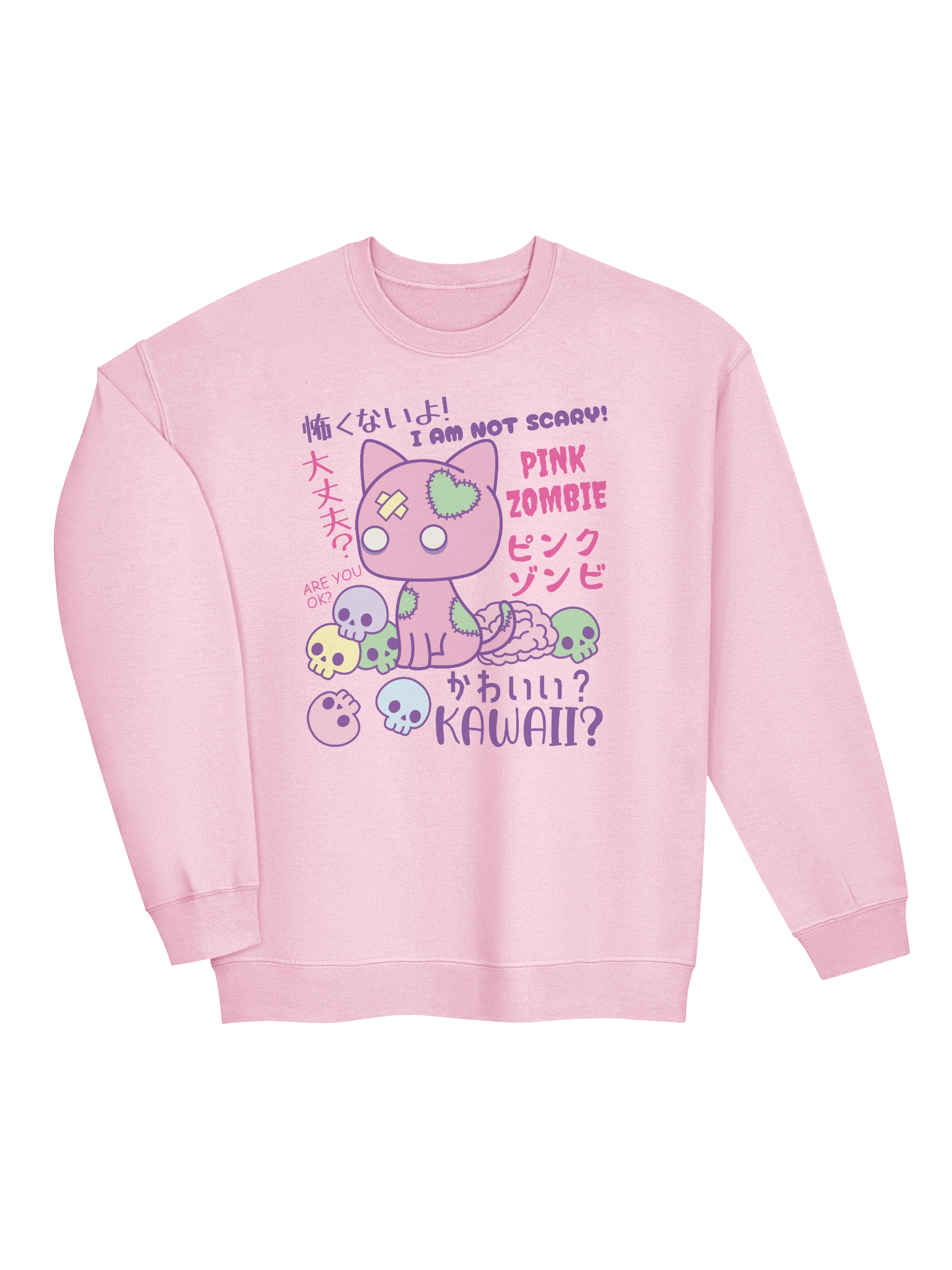 Pink Zombie Kitty - Unisex Adult Sweatshirt product image (3)