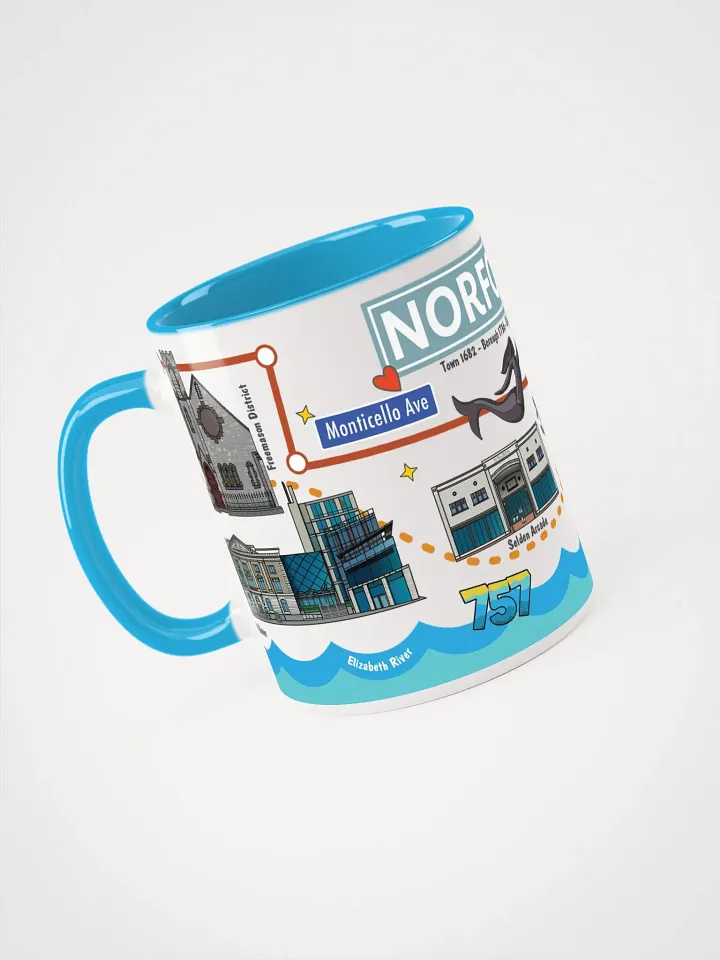 Norfolk Virginia Coffee Mug - Color Inside product image (1)