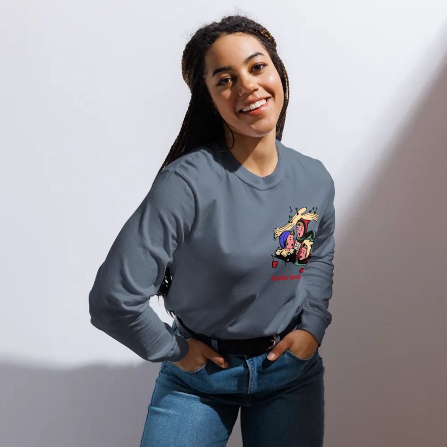 Festive Caroling Kids Long Sleeve Shirt product image (6)