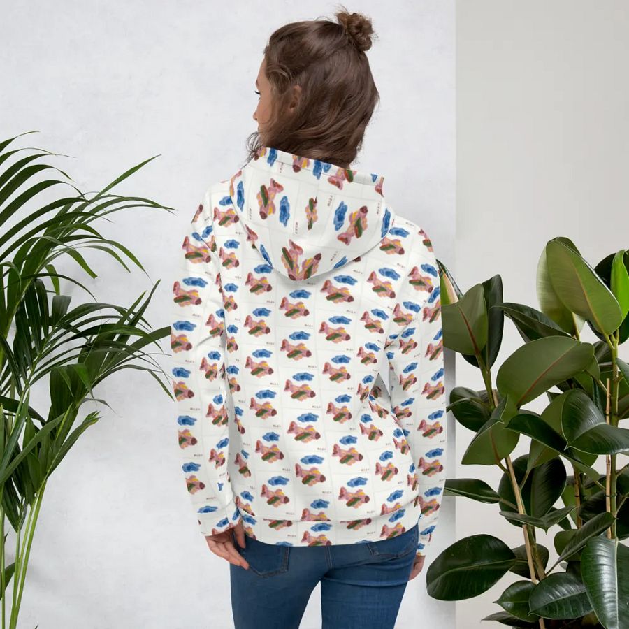 Kid Airplane (All-Over Print Recycled Unisex Hoodie) product image (8)
