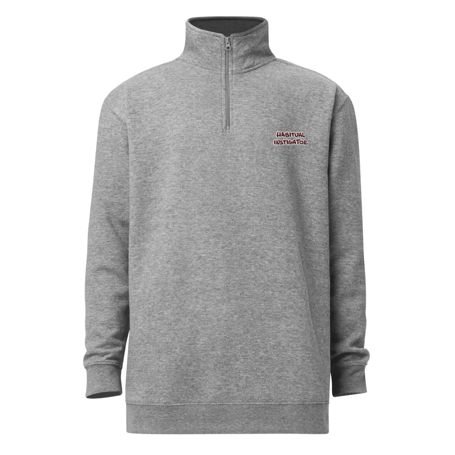 HABITUAL INSTIGATOR (maroon bubble design) embroidered quarter zip product image (7)