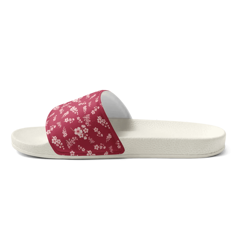 Cherry Blossoms on Magenta Floral Women's Slides product image (8)