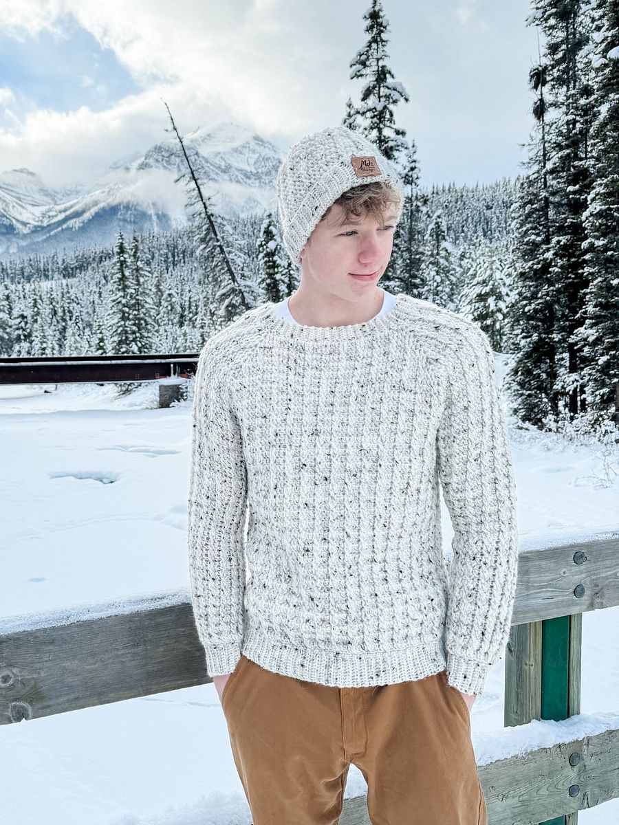 Winter Wonder Cable Pullover Crochet Pattern product image (2)