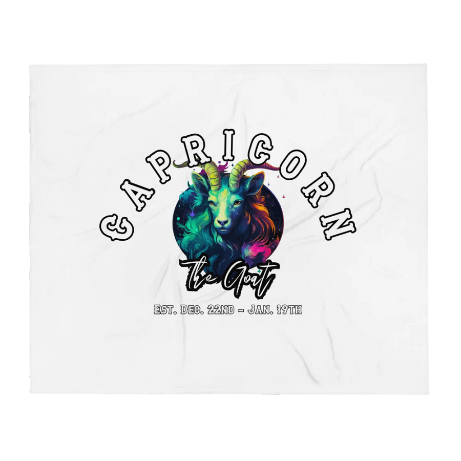 Capricorn - Zodiac Throw Blanket product image (1)
