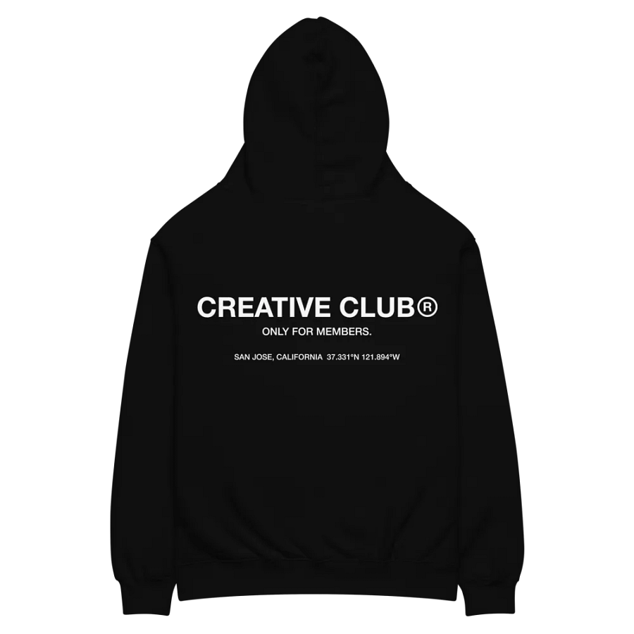 Creative Club Black Hoodie product image (4)