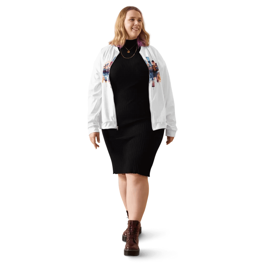 Skyline Reflections Custom Bomber Jacket product image (12)