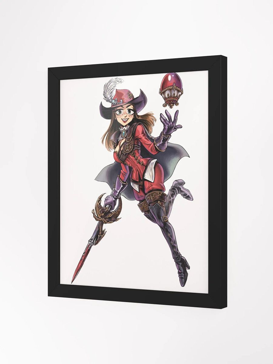 neon X Red Mage Framed Print product image (2)