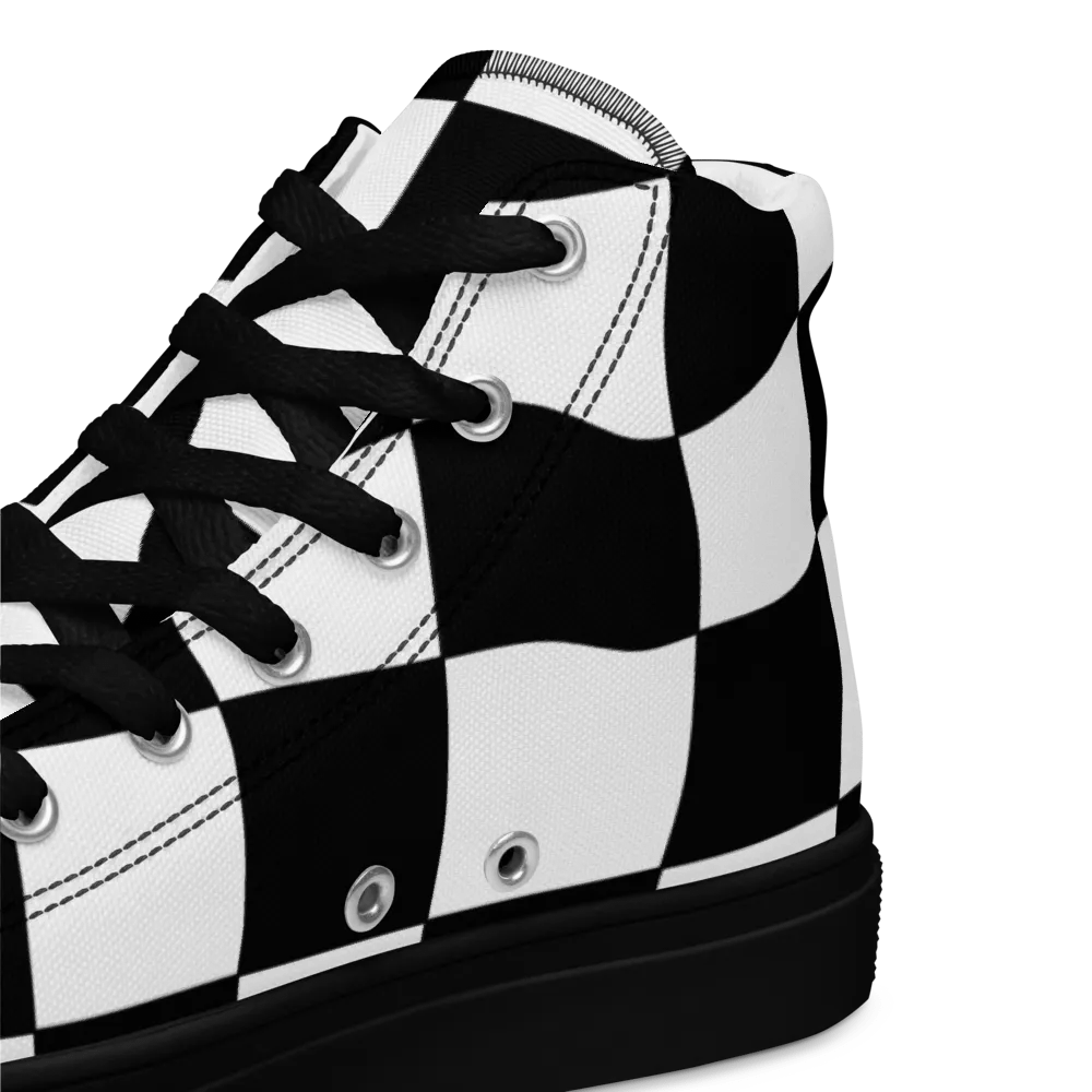 Chess - Men's High Top Canvas Shoes product image (10)
