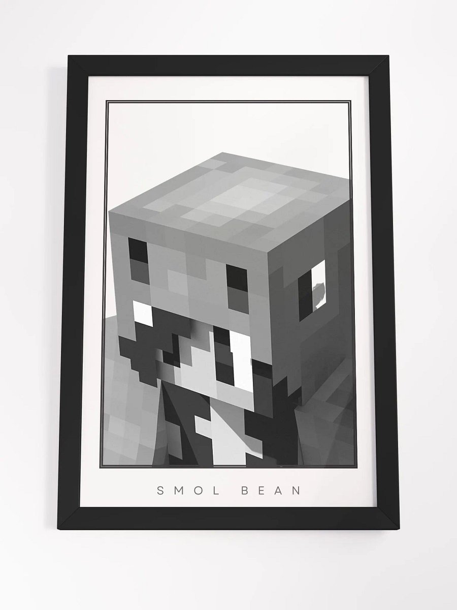 Framed Smol Bean Print product image (4)