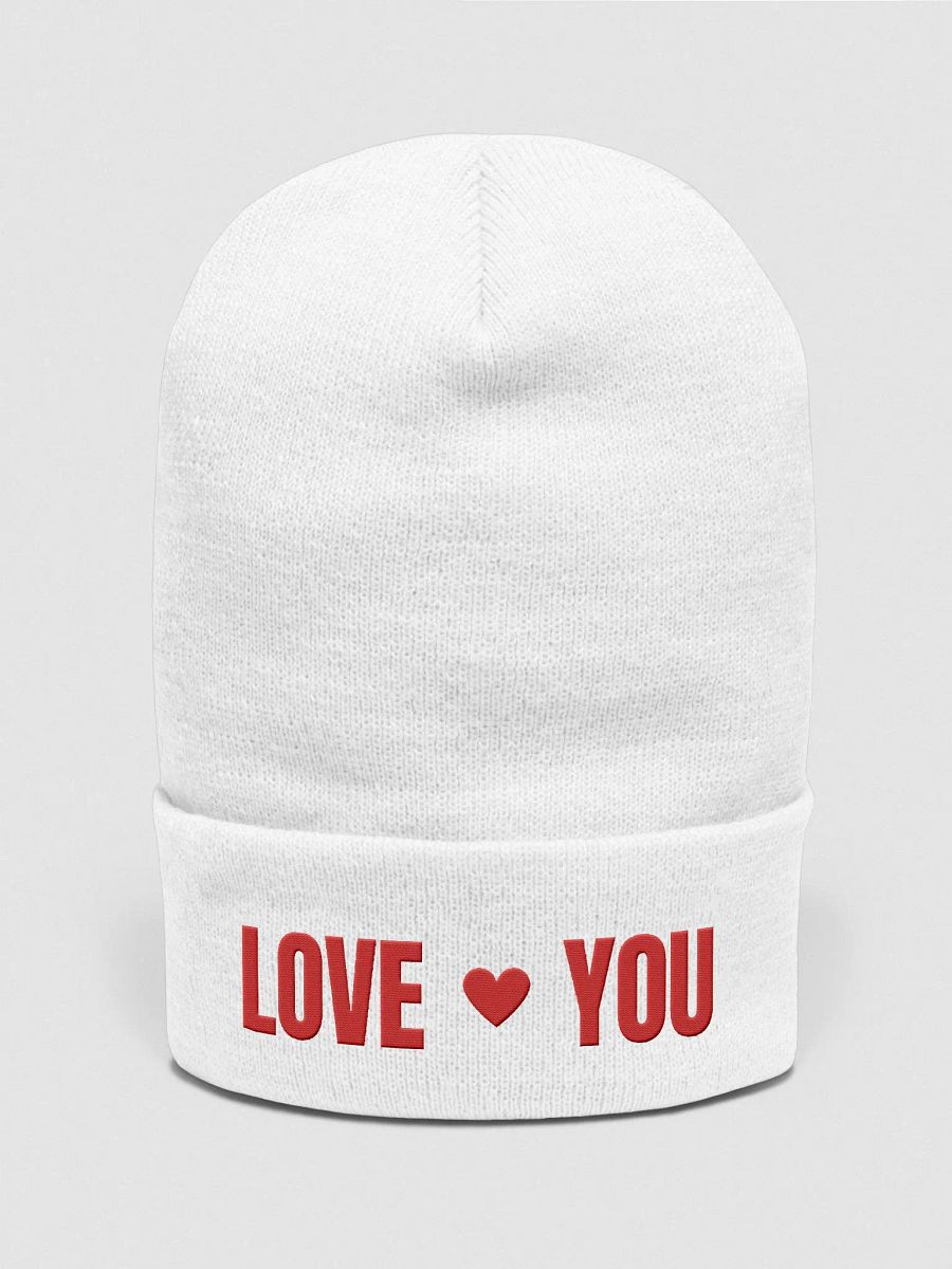 Love You Red Beanie product image (1)