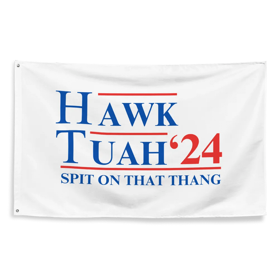 The Hawk Tuah '24 Spit on that Thang - Flag product image (2)