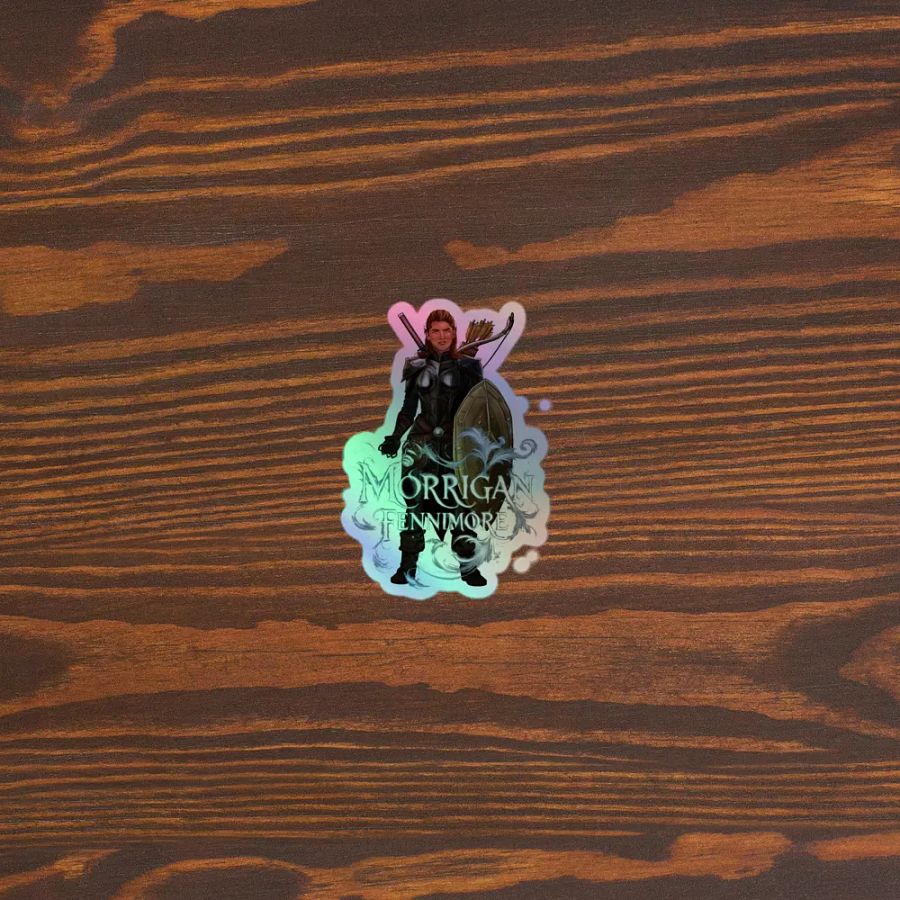 NoobsPodcast Morrigan Fennimore Holographic Sticker product image (5)