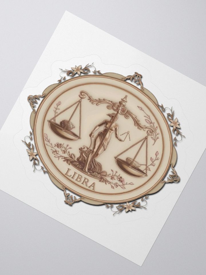 Libra Vintage Kiss-Cut Sticker product image (4)
