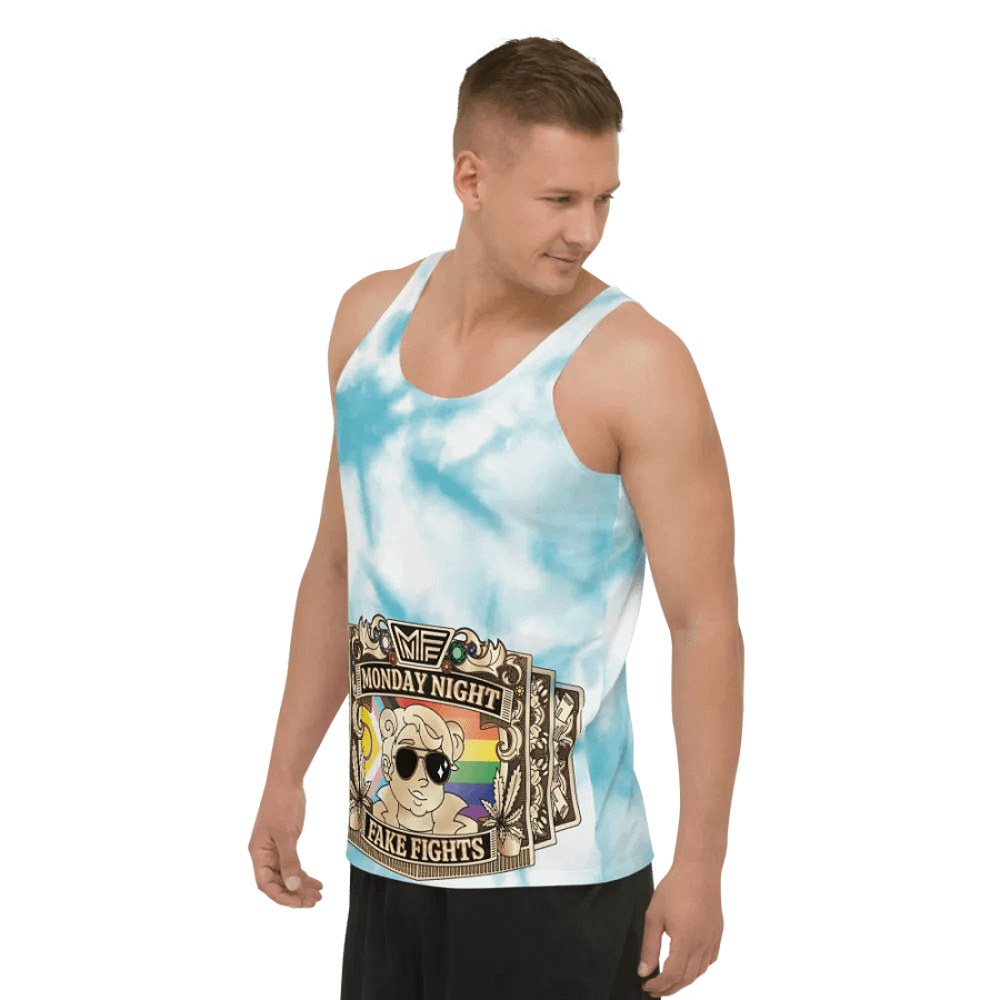 MNFF Championship belt Blue Tie Dye 