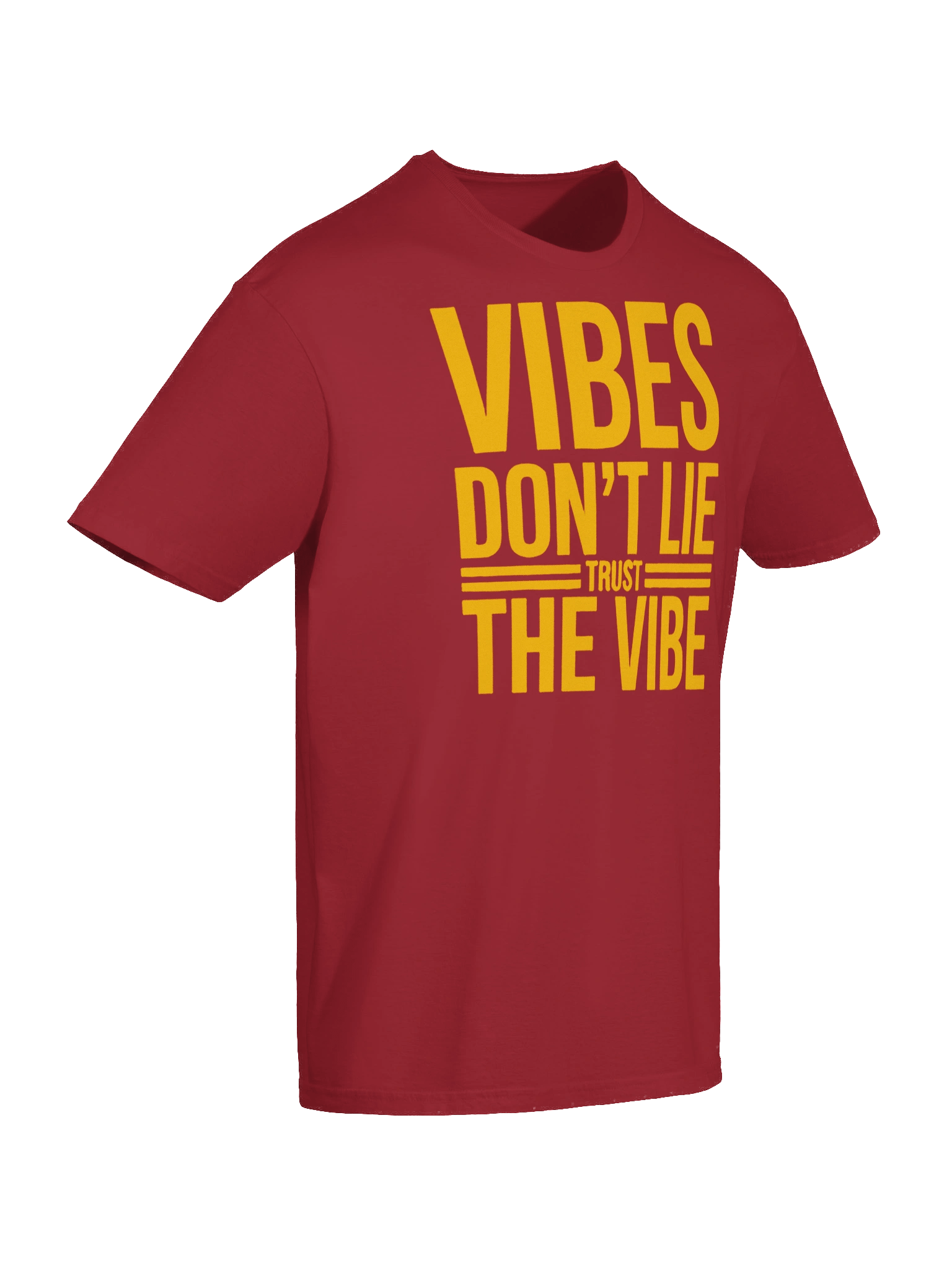 VIBES DON’T LIE, TRUST THE VIBE - Bold Yellow Graphic T-Shirt product image (17)